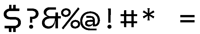 AiroMono MediumMono Font OTHER CHARS
