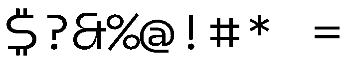 AiroMono RegularMono Font OTHER CHARS