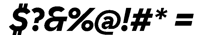 AiroText BlackItalic Font OTHER CHARS
