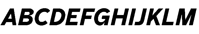 AiroText BlackItalic Font UPPERCASE