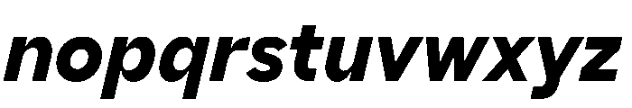 AiroText BlackItalic Font LOWERCASE