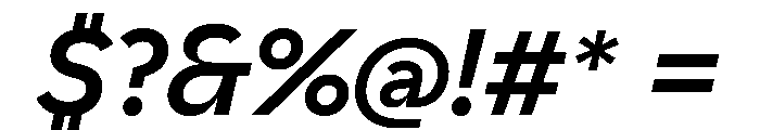 AiroText BoldItalic Font OTHER CHARS