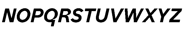 AiroText ExtraBoldItalic Font UPPERCASE