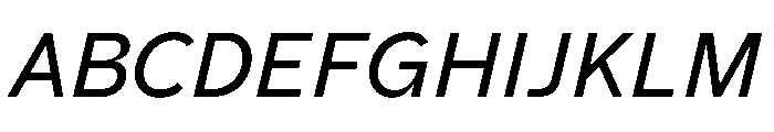 AiroText MediumItalic Font UPPERCASE