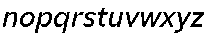 AiroText MediumItalic Font LOWERCASE