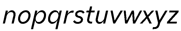 AiroText RegularItalic Font LOWERCASE