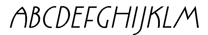Ainabee Regular Italic Font UPPERCASE