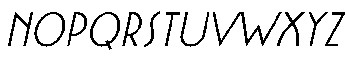 Ainabee Regular Italic Font UPPERCASE