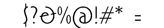 Ainabee Regular Font OTHER CHARS