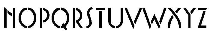 Ainabee Stencil A Bold Font UPPERCASE