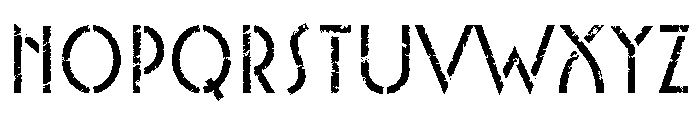 Ainabee Stencil B Bold Font UPPERCASE