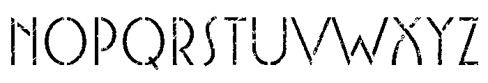 Ainabee Stencil B Regular Font UPPERCASE
