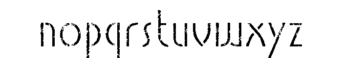 Ainabee Stencil B Regular Font LOWERCASE