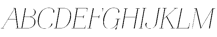 Aire Light Italic Font UPPERCASE
