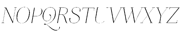 Aire Light Italic Font UPPERCASE