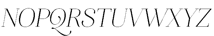 Aire Regular Italic Font UPPERCASE