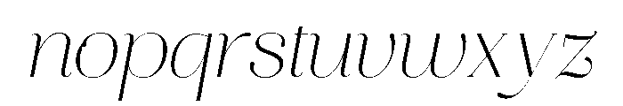 Aire Regular Italic Font LOWERCASE