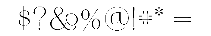 Aire Regular Font OTHER CHARS