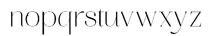 Aire Regular Font LOWERCASE