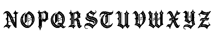 Ajuga Regular Font UPPERCASE