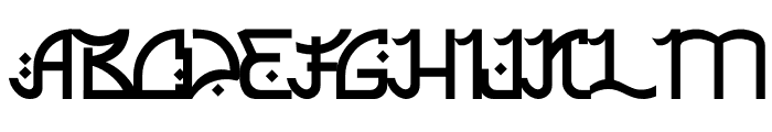 Ajwadh PERSONAL USE ONLY! Font UPPERCASE