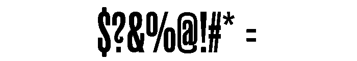 Akhen Std Compressed Bold Font OTHER CHARS