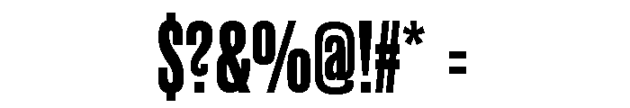 Akhen Std Compressed ExtraBold Font OTHER CHARS