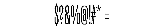 Akhen Std Compressed Light Font OTHER CHARS