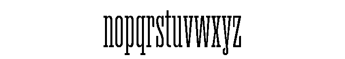 Akhen Std Compressed Light Font LOWERCASE