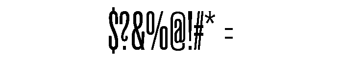 Akhen Std Compressed Regular Font OTHER CHARS