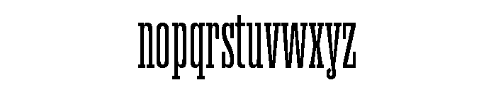 Akhen Std Compressed Regular Font LOWERCASE