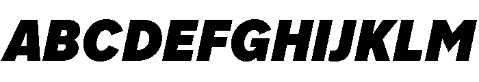 Akzidenz Grotesk Next Heavy Italic Font UPPERCASE