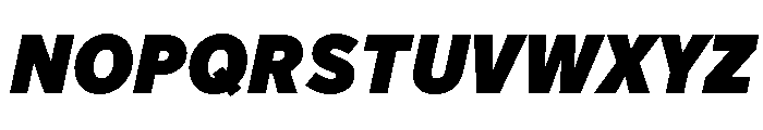 Akzidenz Grotesk Next Heavy Italic Font UPPERCASE