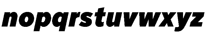 Akzidenz Grotesk Next Heavy Italic Font LOWERCASE