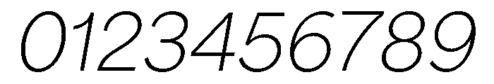 Akzidenz Grotesk Next Thin Italic Font OTHER CHARS