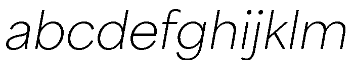 Akzidenz Grotesk Next Thin Italic FONT