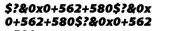 Akagi Fat Italic Font OTHER CHARS