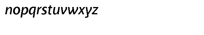 Akagi Semi Bold Italic Font LOWERCASE