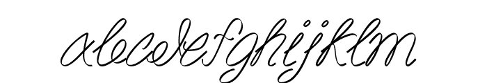 Akir-Italic Font LOWERCASE