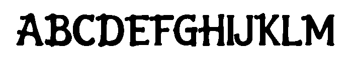 AKSARA REREGEAN Font UPPERCASE