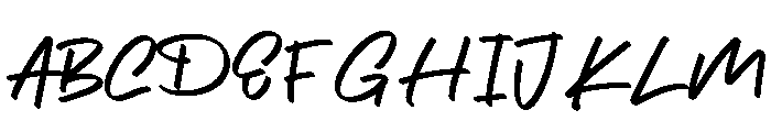 Akamuni Font UPPERCASE