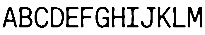 Aky Daily Typewriter Stories LT Font UPPERCASE