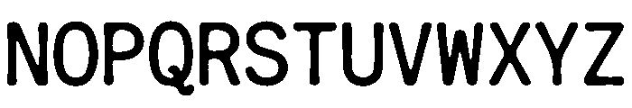 Aky Daily Typewriter Stories RG Font UPPERCASE