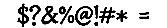 Aky Seasons & Stories Thick Font OTHER CHARS