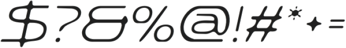 AkalimeBlur-Italic otf (400) Font OTHER CHARS