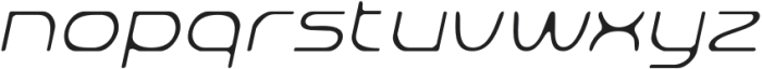 AkalimeBlur-Italic otf (400) Font LOWERCASE