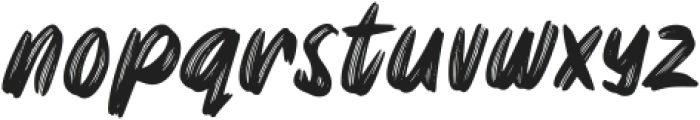 Akaly Brush otf (400) Font LOWERCASE