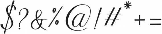 Akayla Script Regular otf (400) Font OTHER CHARS