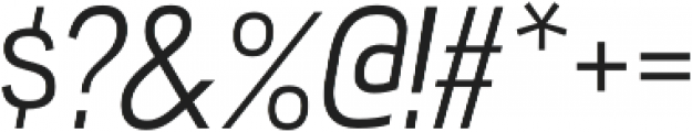 Akazan Book Italic otf (400) Font OTHER CHARS