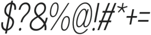 Aksioma Extralight Italic otf (200) Font OTHER CHARS